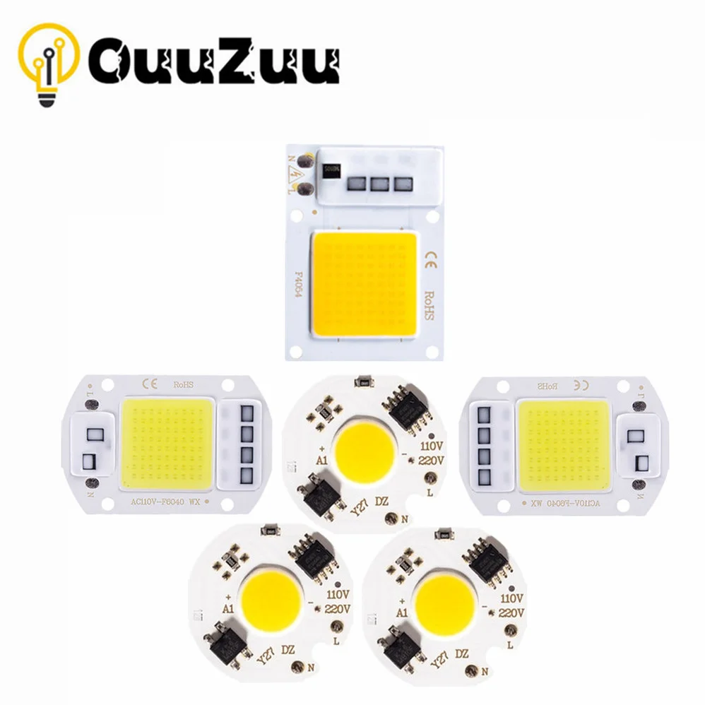 Cob чип 10w 20w 30w 50w 220v светодиодный