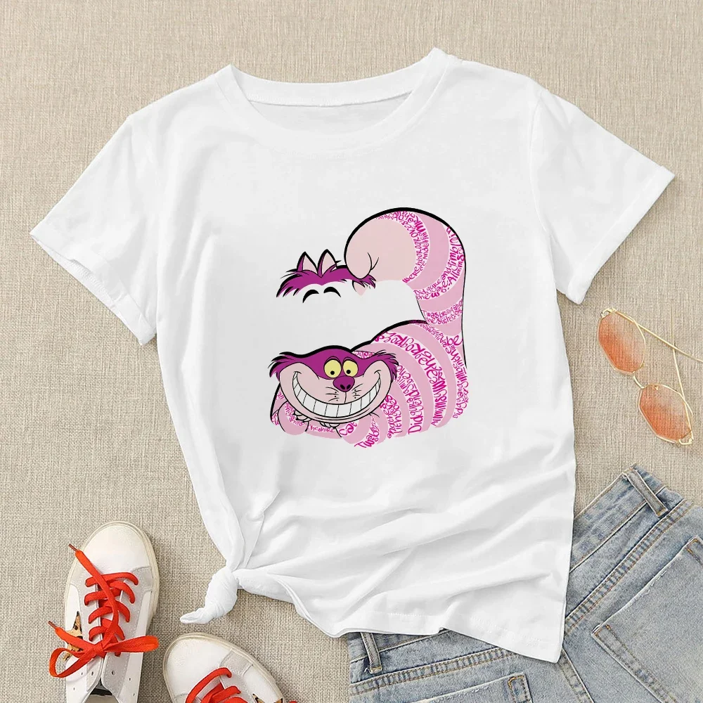 Funny cat printed women t-shirt - Фотография_3