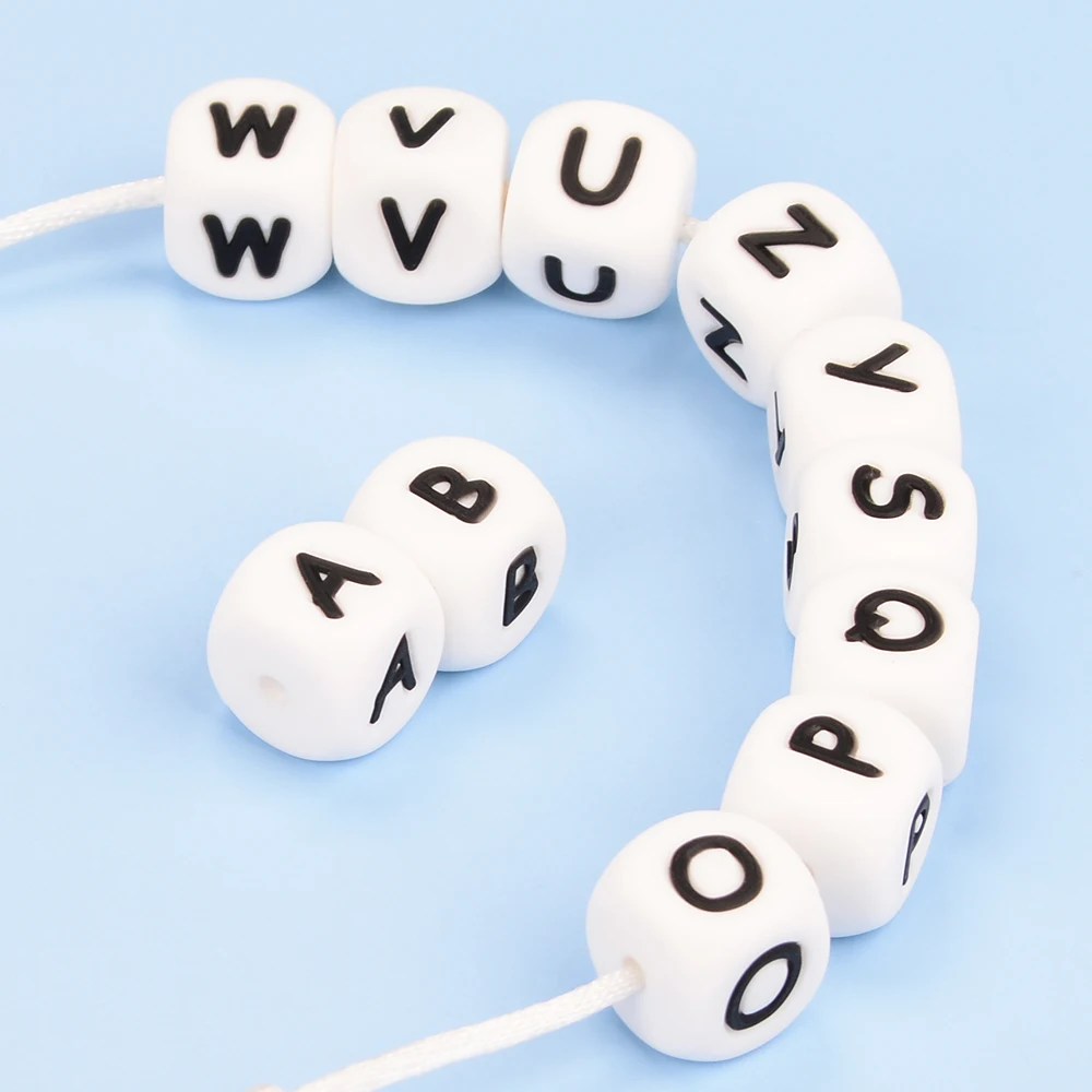 Силиконовые бусины с буквами алфавит - Фотография_4