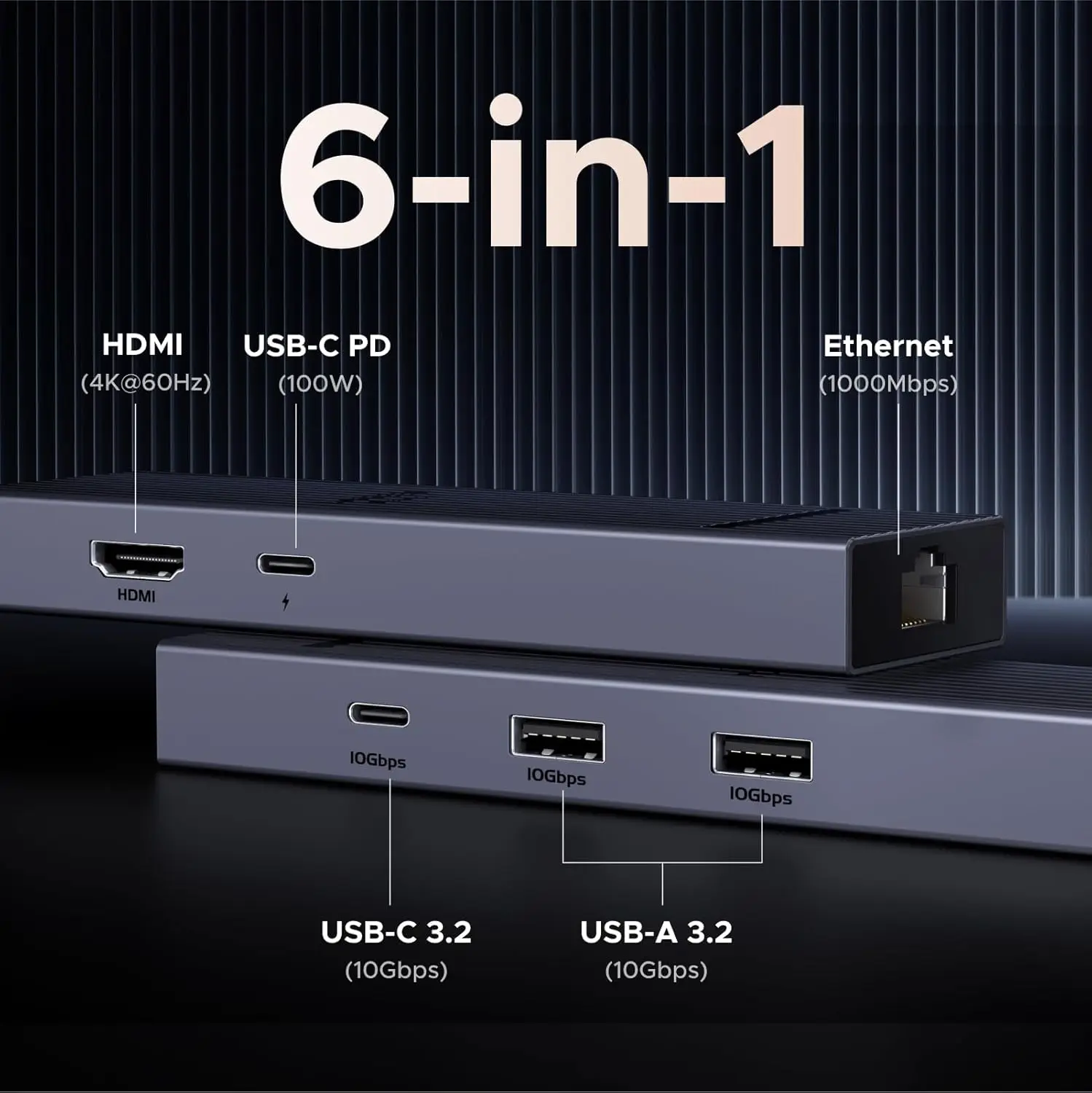 Ugreen revodok pro 6 в 1 usb c-концентратор - Фотография_2