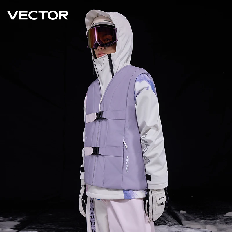 Vector p хлопковый лыжный жилет с передней частью
