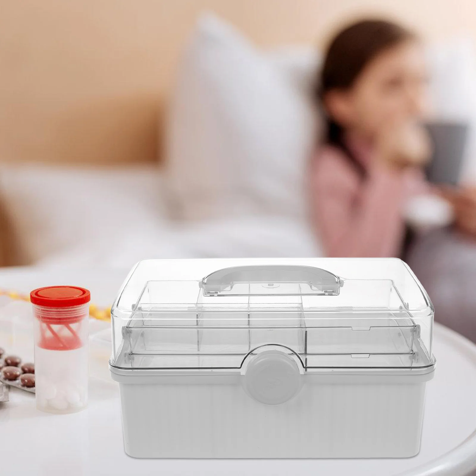 Органайзер для медицинских коробок с портативной ручкой - Фотография_4