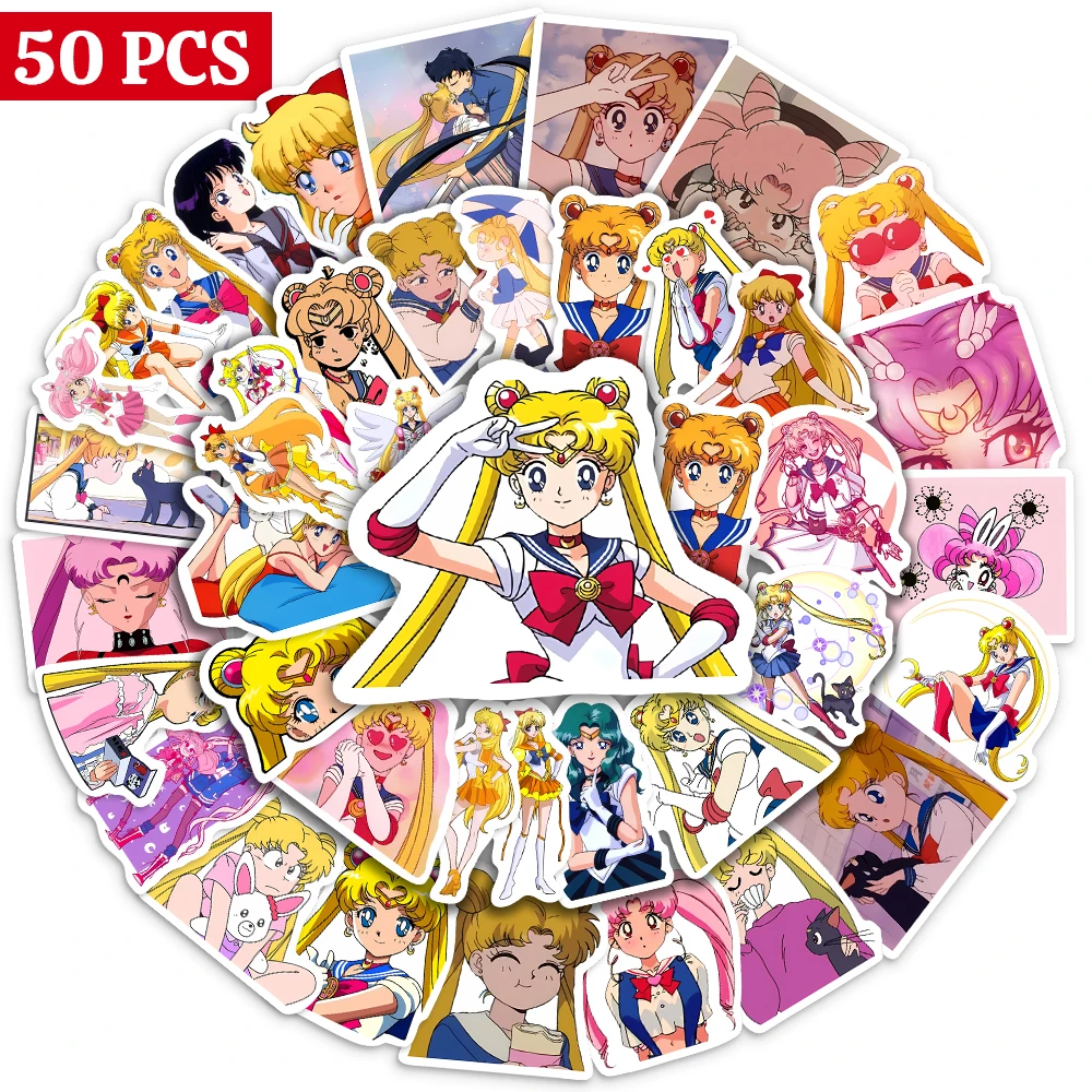 Аниме наклейки для девочек кавайные