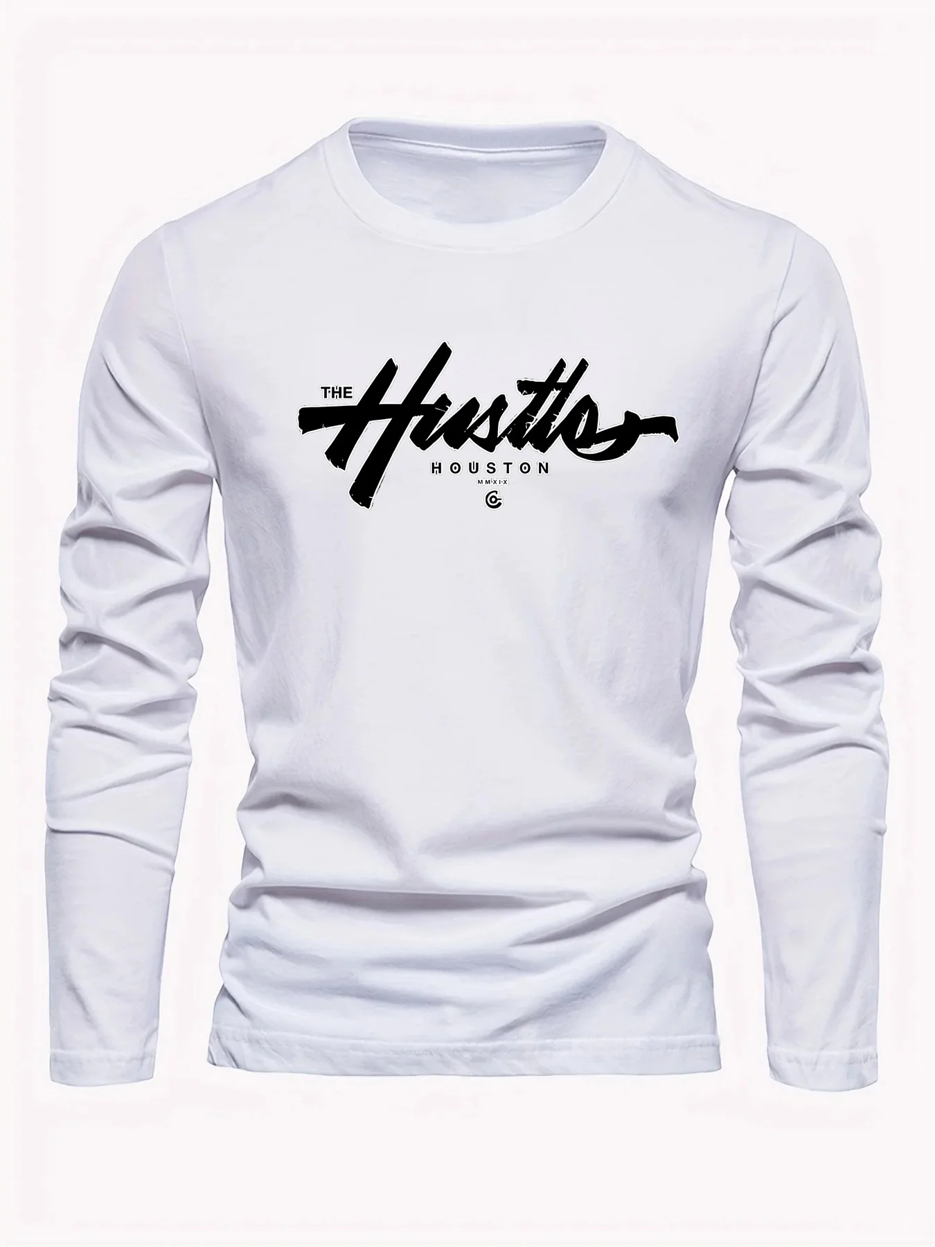 Весенне-осенняя повседневная футболка с длинным рукавом - Фотография_5