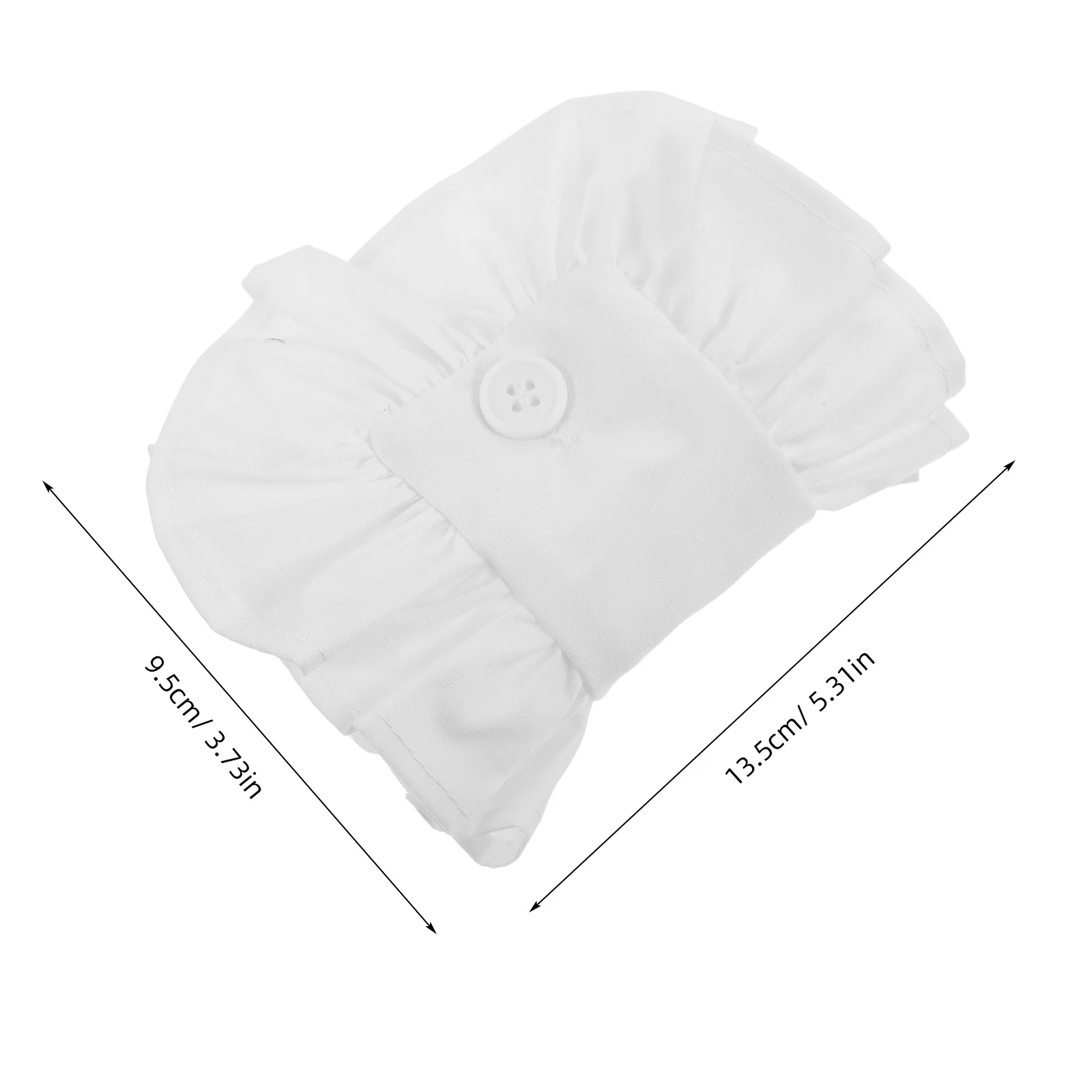 1 пара съемных клетчатых манжет с рюшами для женщин - Фотография_6