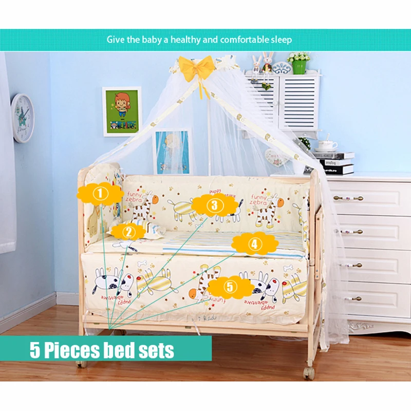 8 in1 wood baby bed with shelf - Фотография_6