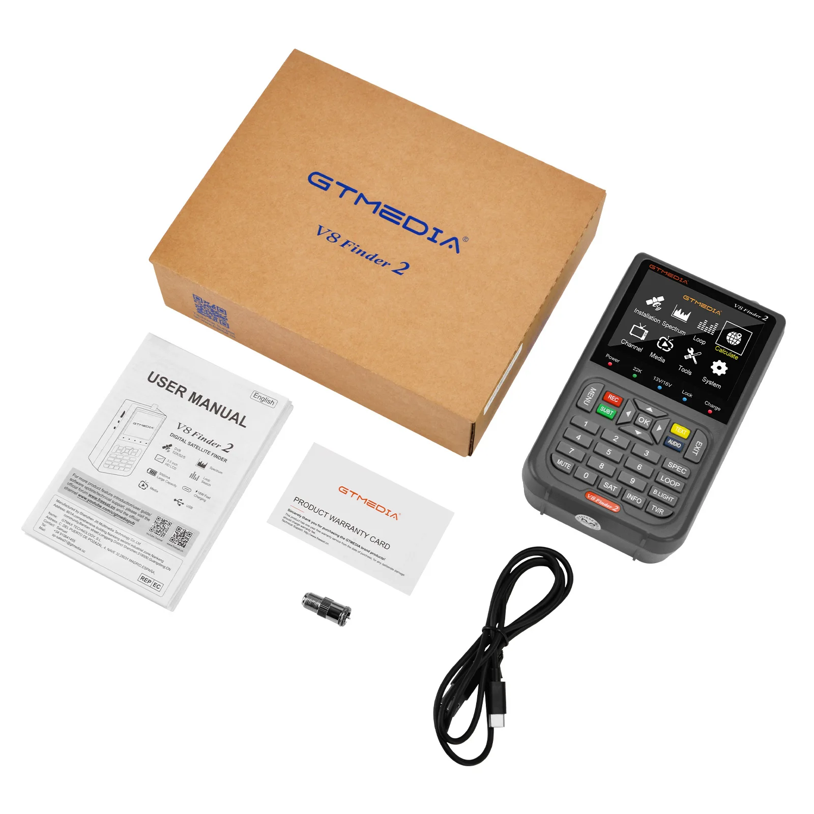 V8 finder 2 satellite finder meter dvb-s/s2x 3 - Фотография_6