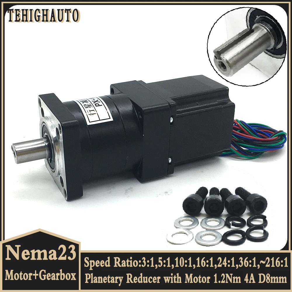 Планетарный редуктор с шаговым двигателем nema 23