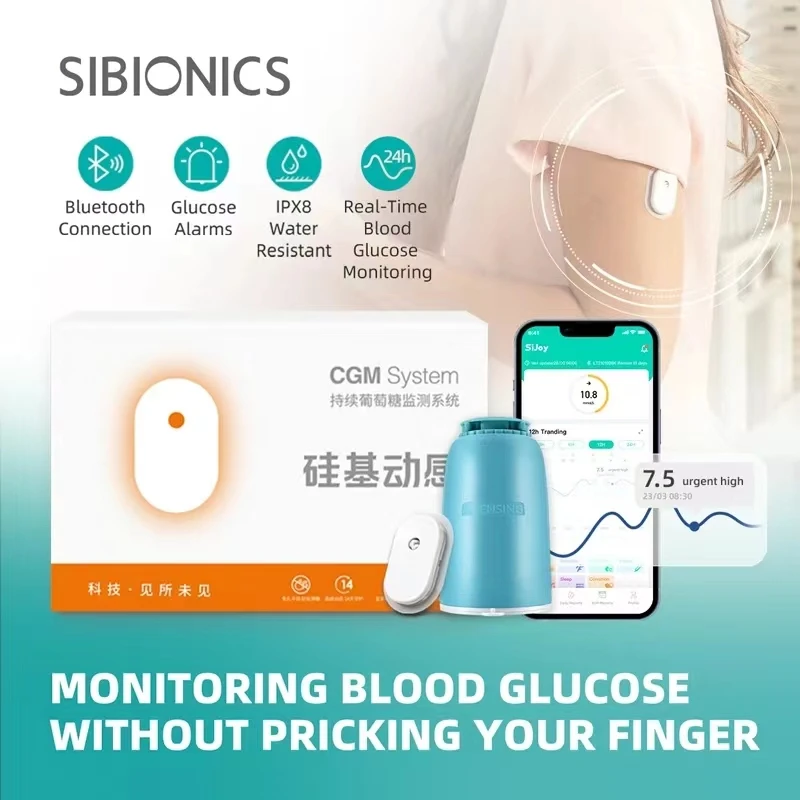 Динамический измеритель уровня глюкозы в крови sibionics