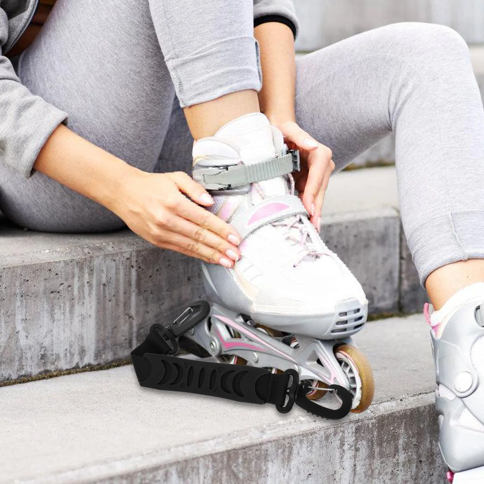 Регулируемый ремень для переноски лыжных ботинок - Фотография_4