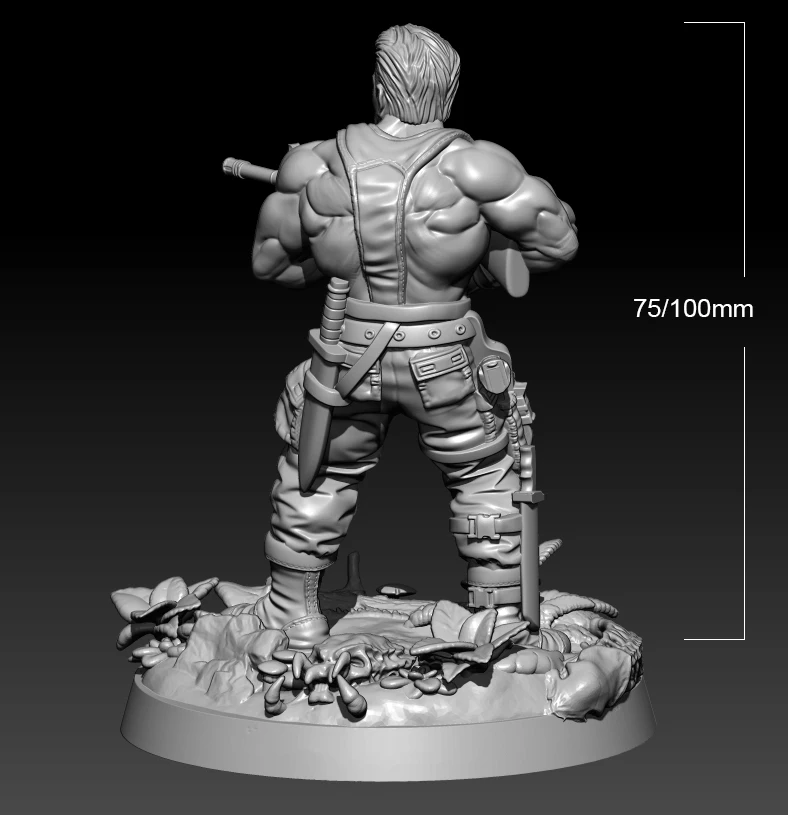 Модель солдатика из смолы 1/24 75 мм 1/18 мм 100 мм - Фотография_2
