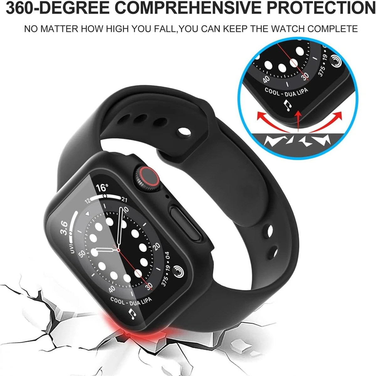 Стекло + чехол для apple watch 44 мм - Фотография_4