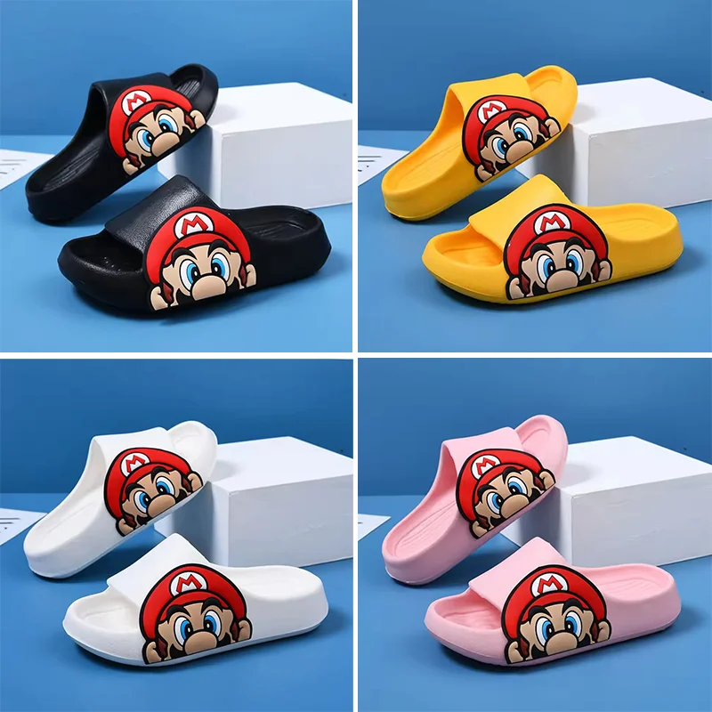 Детские тапочки из эва в стиле аниме super mario bros