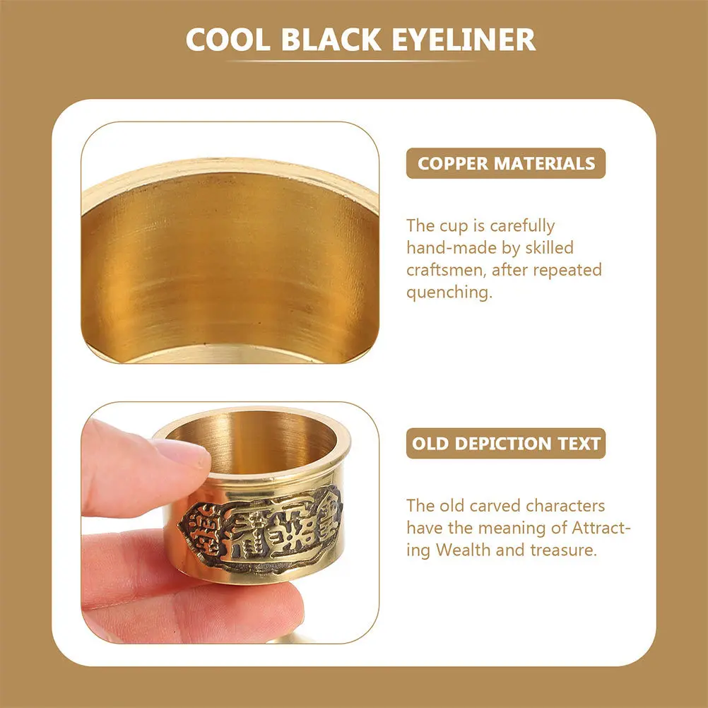 Медная буддийская чашка для воды - Фотография_2