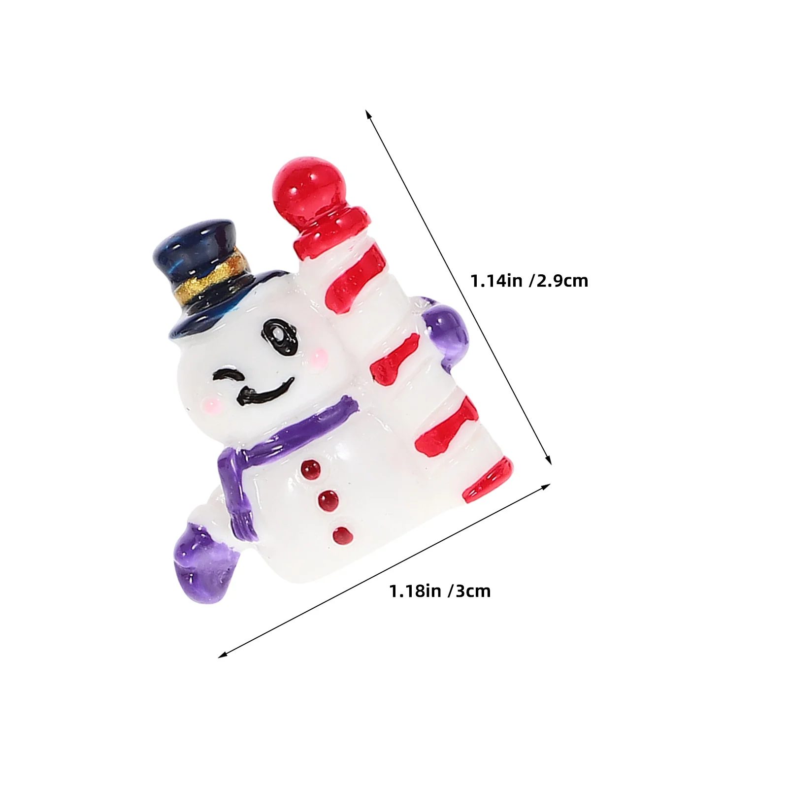 Миниатюры снеговика из смолы - Фотография_5