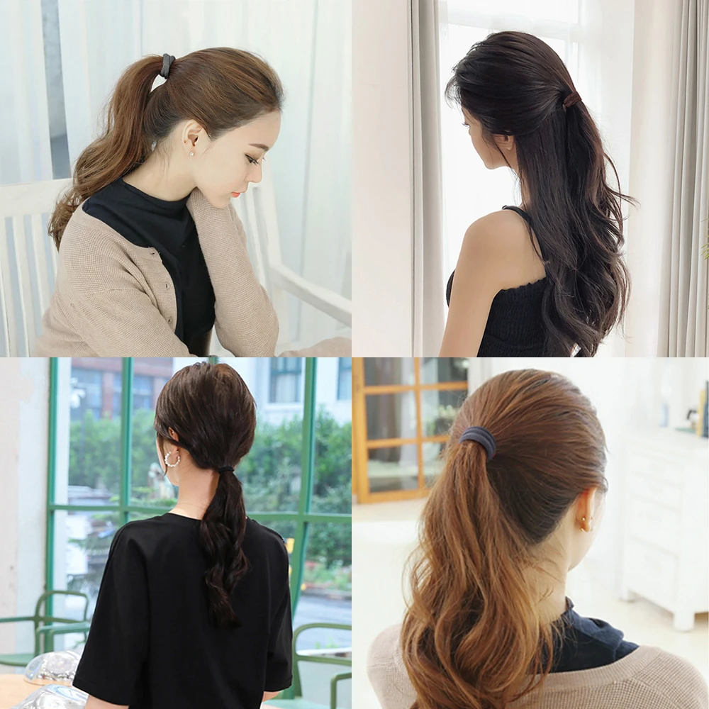 Резинки для волос разных цветов для женщин и девочек - Фотография_6