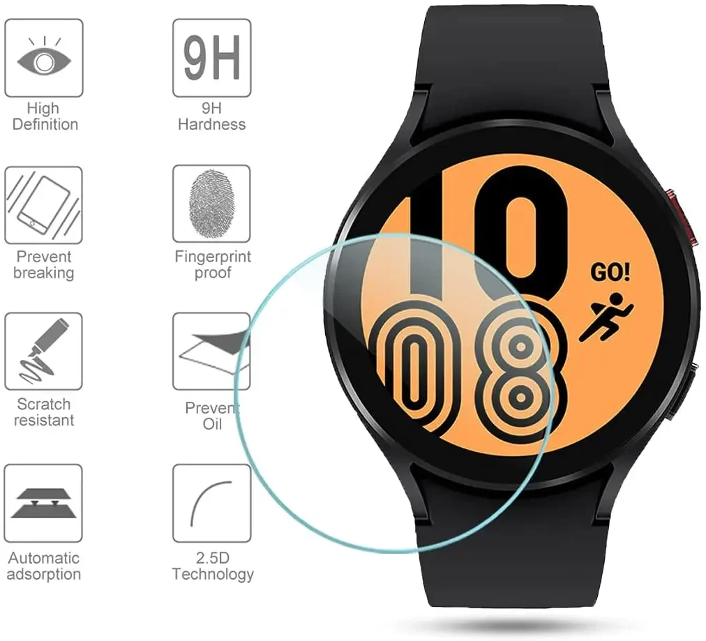 Закаленное стекло для samsung galaxy watch 5 4 - Фотография_5