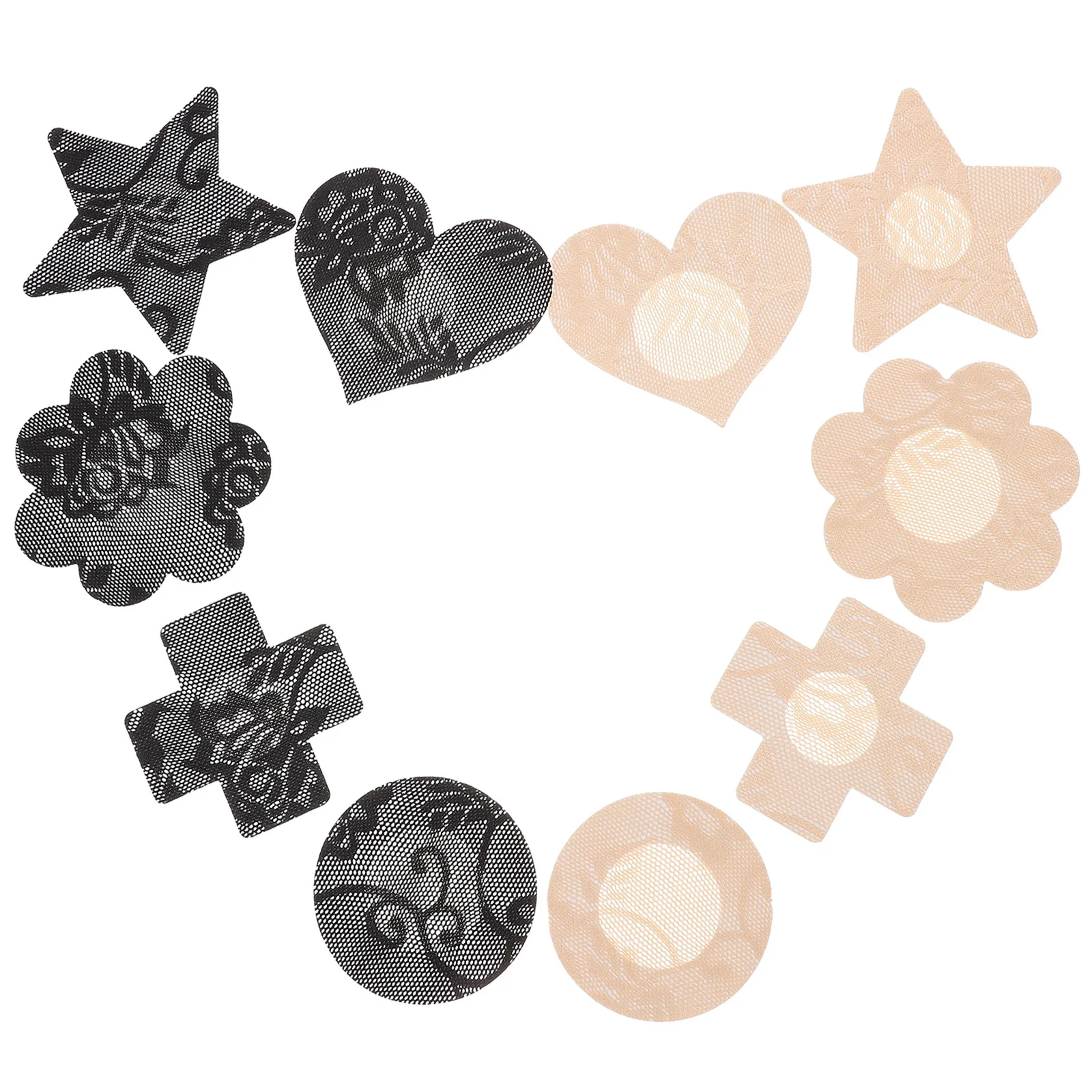 10 пар цветочных кружевных пирожных для груди - Фотография_5