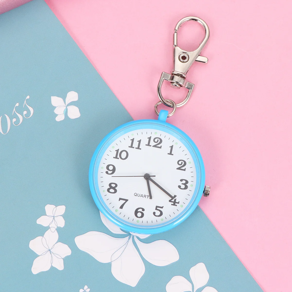 Ожерелье для карманных часов небесно-голубое - Фотография_3