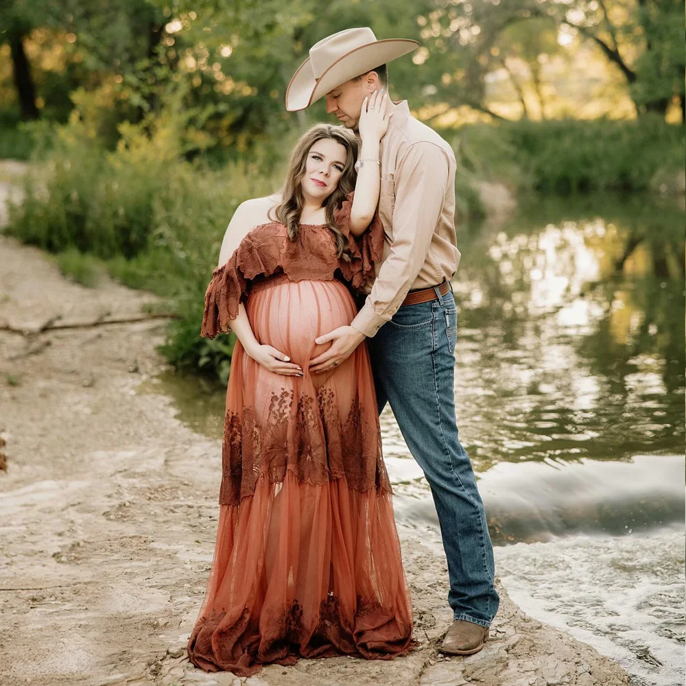 Сетчатое кружевное платье с вышивкой - Фотография_5