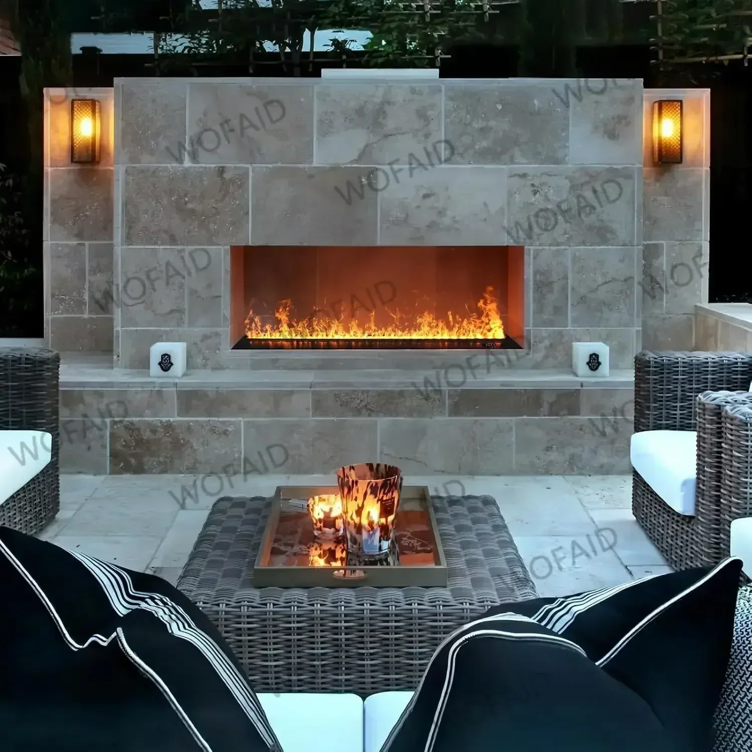 Электрический камин 3d с водяным паром - Фотография_6