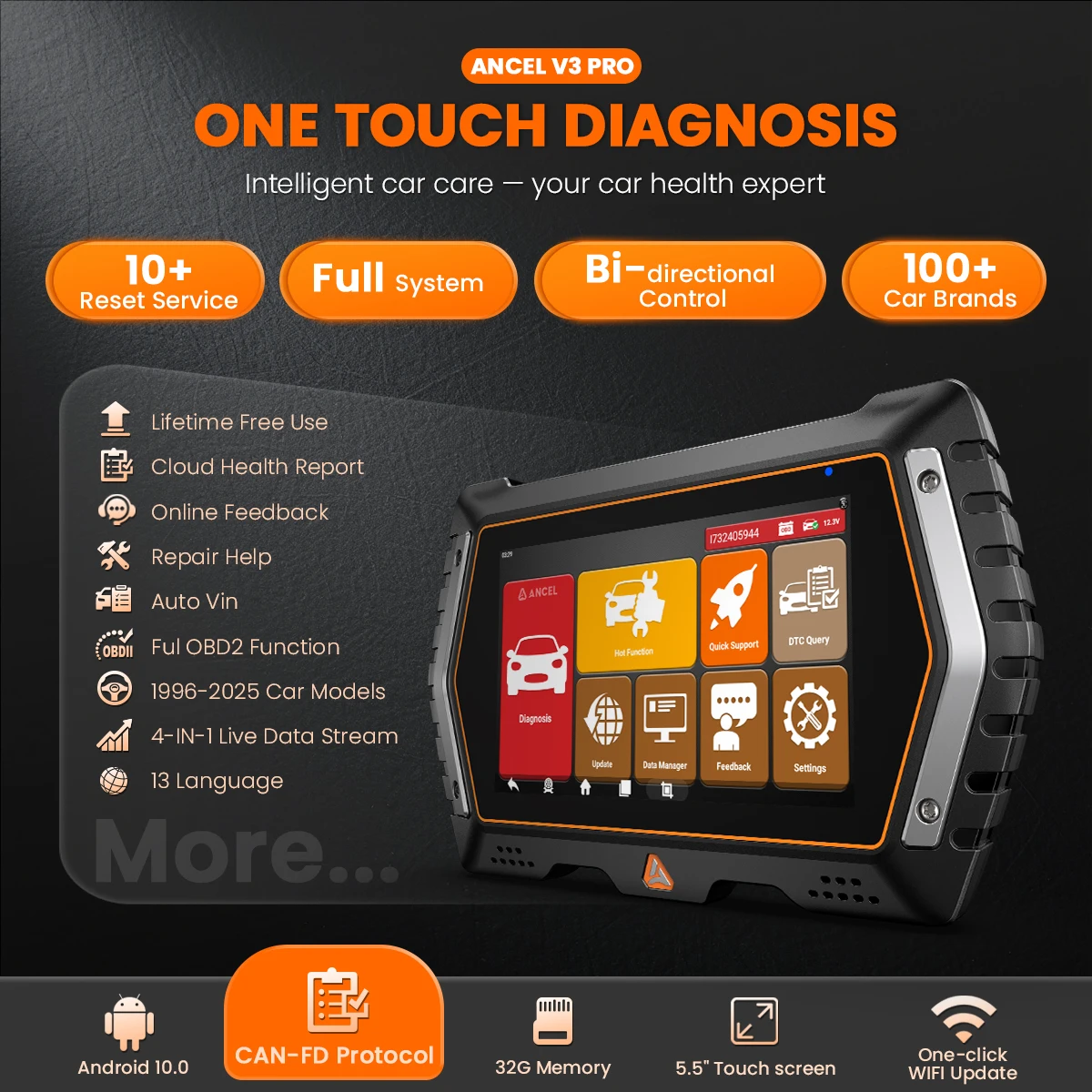 Ancel v3 pro obd2 сканер полная - Фотография_2