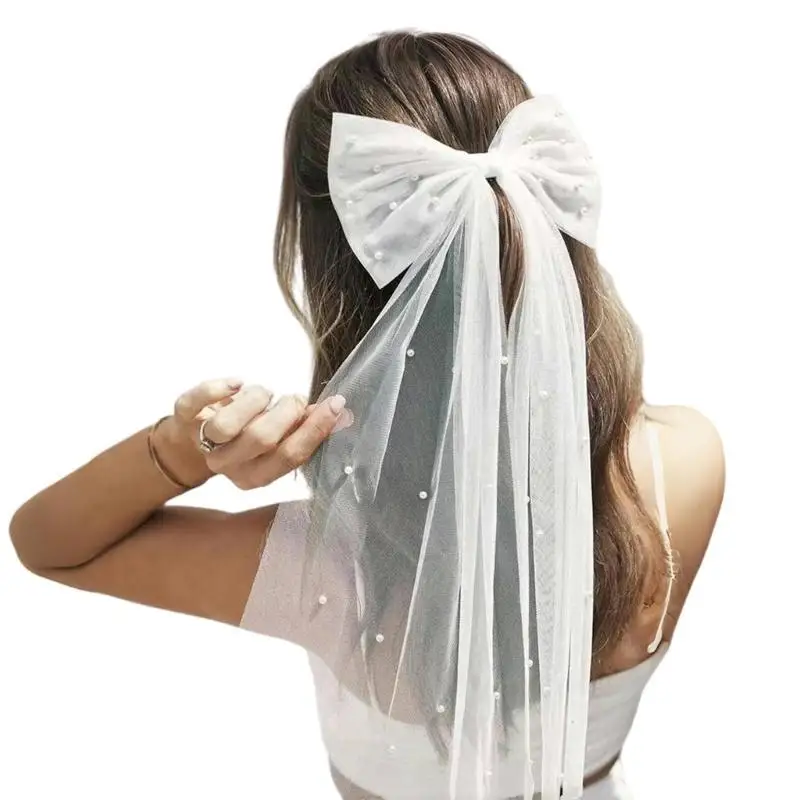 A52e short tulle bownot bridal - Фотография_2