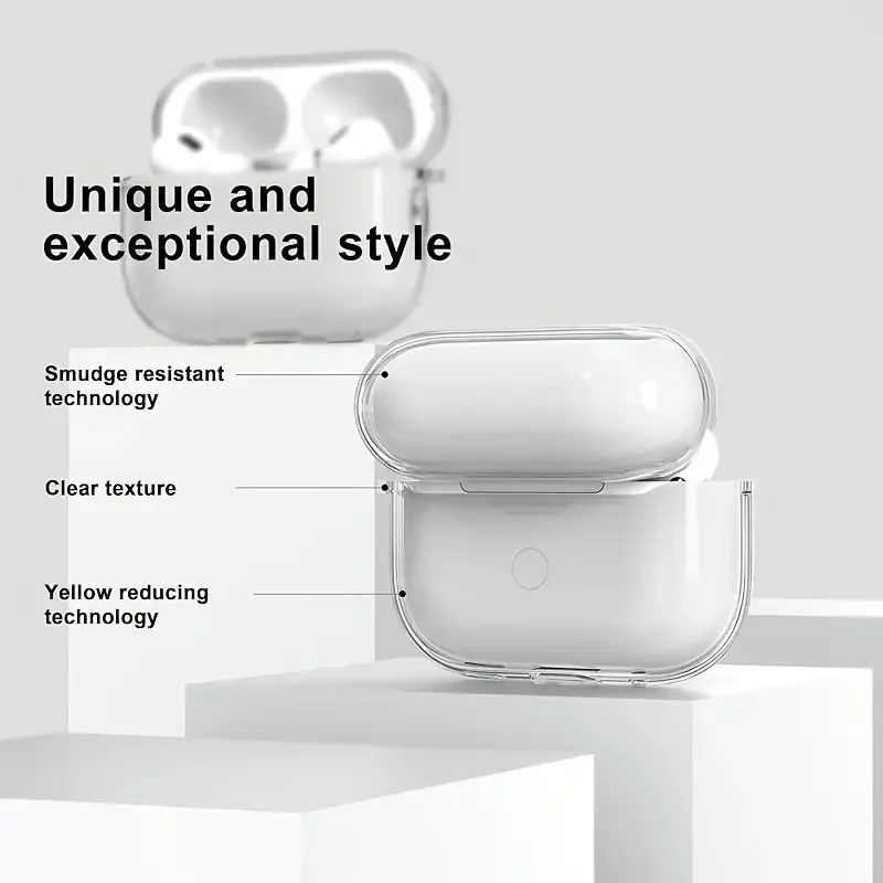 Мягкий прозрачный чехол для наушников - Фотография_2
