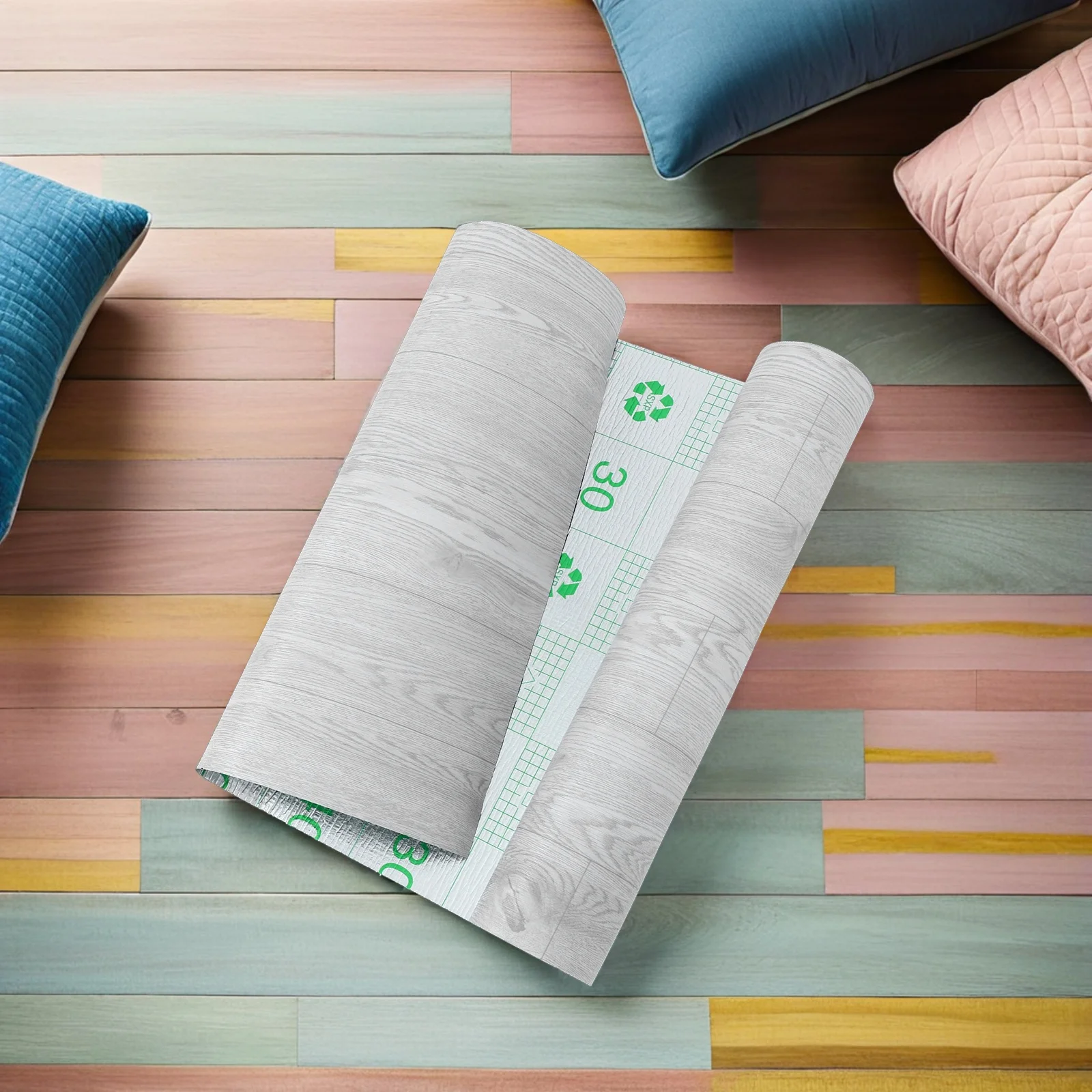 Peel and stick пол 300x40 см самоклеющийся - Фотография_5