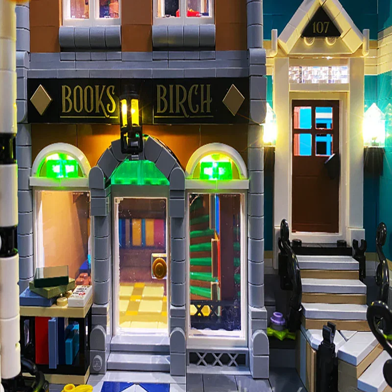 Набор светодиодных фонарей maxcxt для lego 10270 creator expert bookshop - Фотография_4