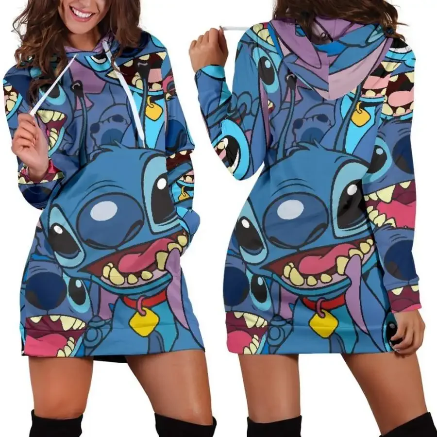 Новое платье с капюшоном disney stitch - Фотография_5