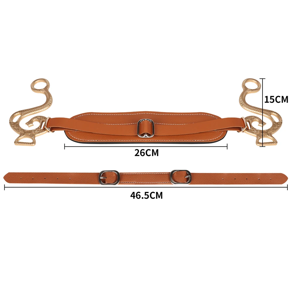 Коричневая кожаная утка для лошади с мягкой подкладкой - Фотография_6