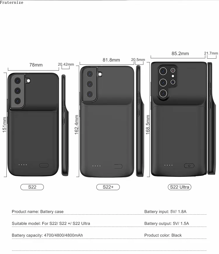 Умный чехол для аккумулятора samsung galaxy s22 - Фотография_5