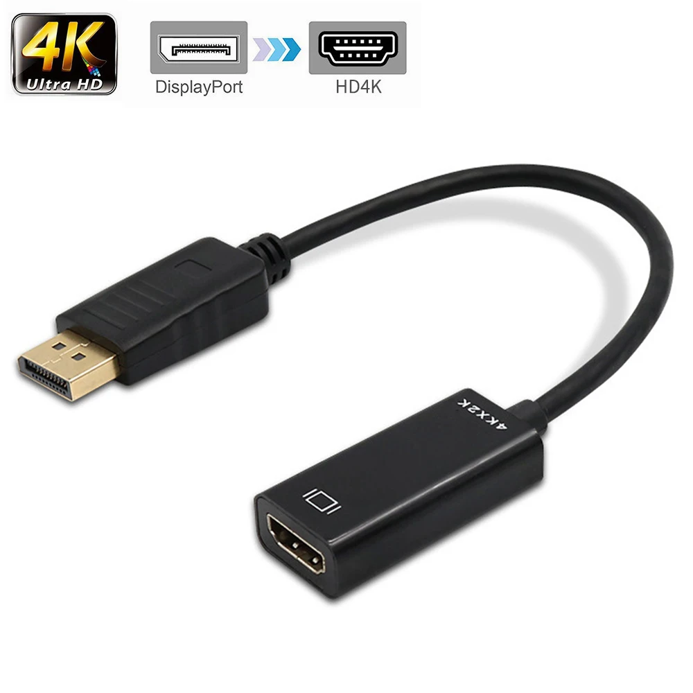 Адаптер-переходник hd 4k displayport-hdmi