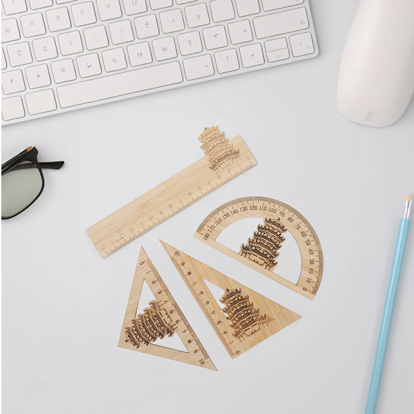 Набор бамбуковых линеек