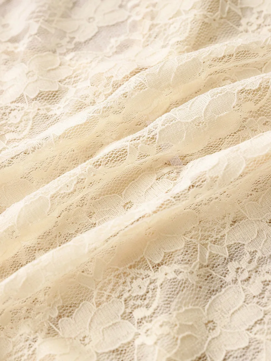 Летняя сексуальная кружевная рубашка с коротким рукавом - Фотография_5