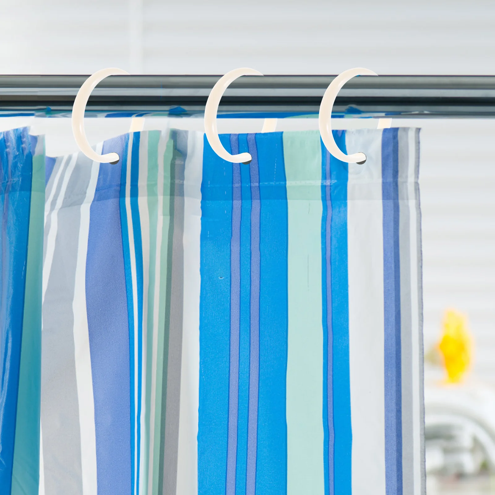 Круглые крючки для занавесок для душа для ванной комнаты - Фотография_3