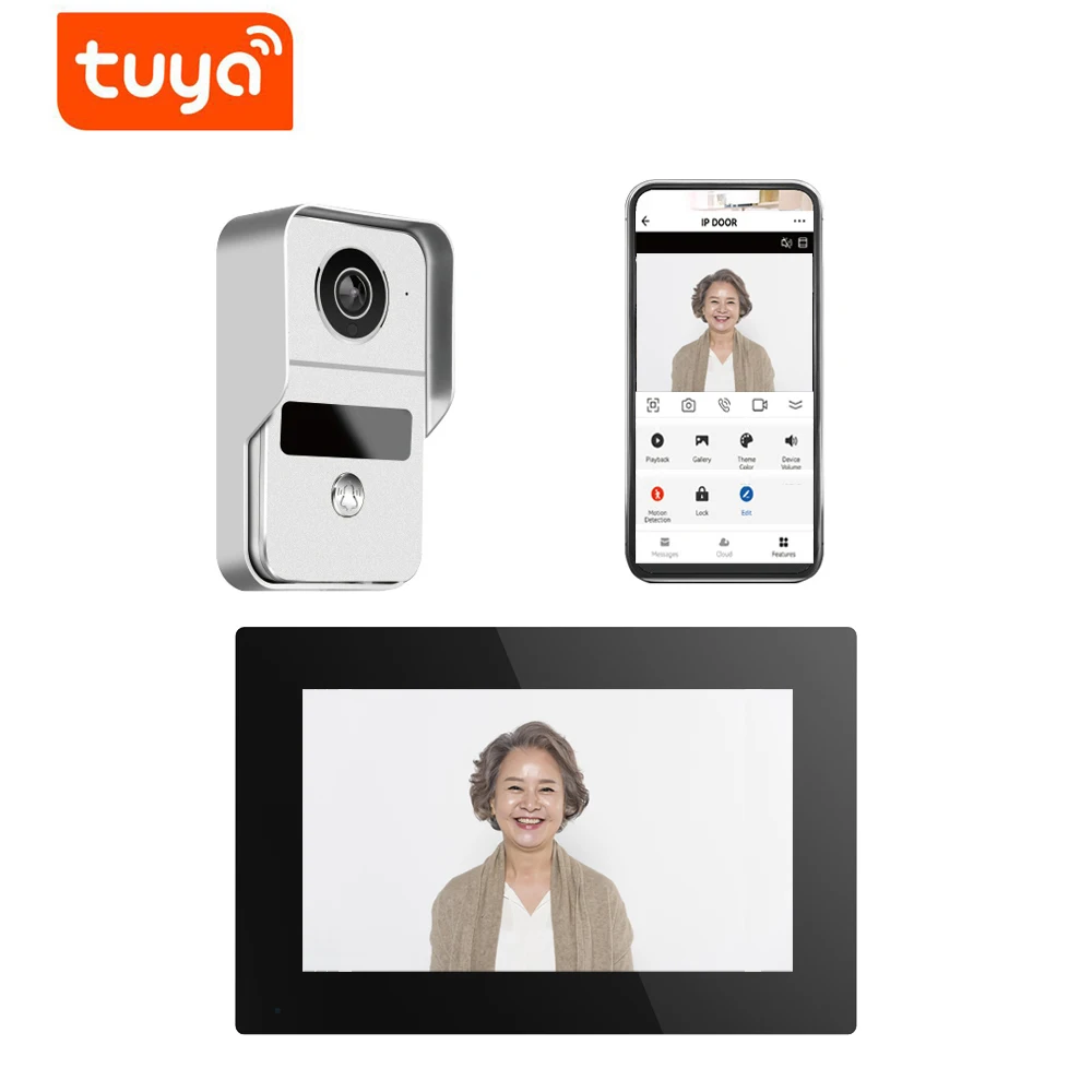 Новейшая 4-проводная система внутренней связи wi-fi tuya - Фотография_3