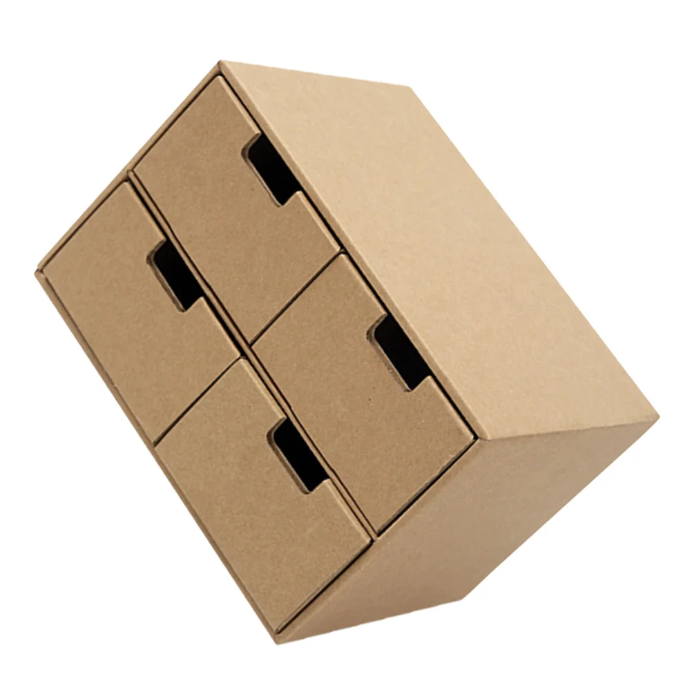 Большой вместительный ящик для хранения крафт-бумаги - Фотография_3