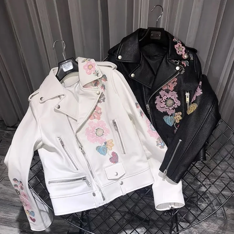 Новая кожаная женская короткая - Фотография_4