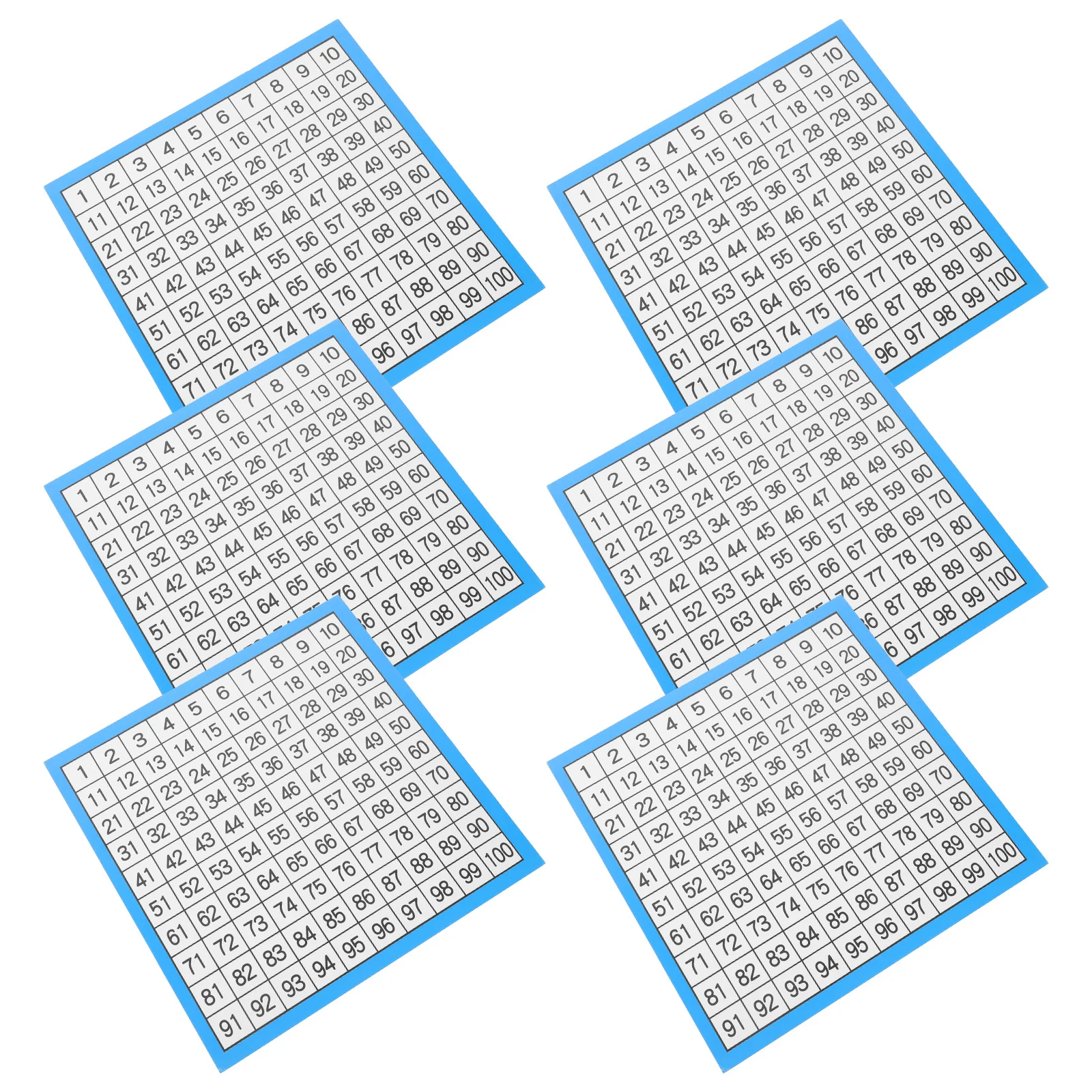 10 листов диаграмм с цифрами 1-100 - Фотография_3