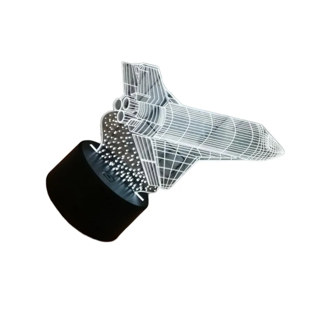 3d светодиодный светильник с сенсорными вариантами цвета - Фотография_3