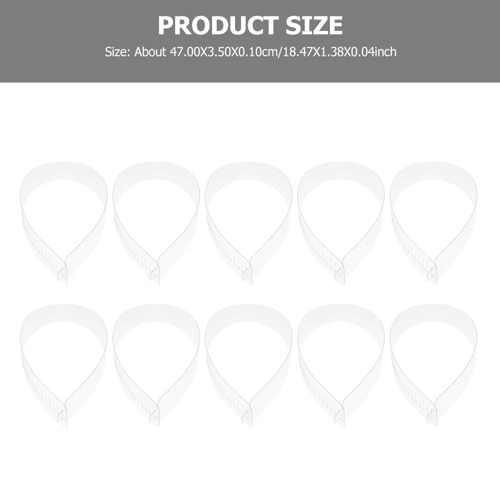 Прочные пластиковые фиксирующие полоски для воротника рубашки - Фотография_5