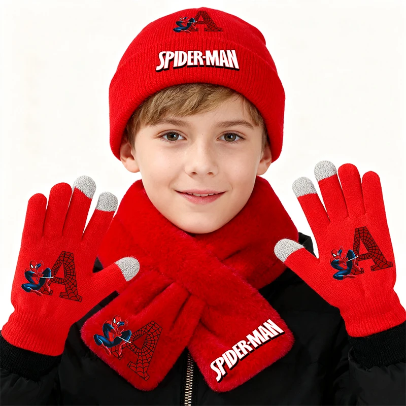 Вязаные шапки marvels spidermans