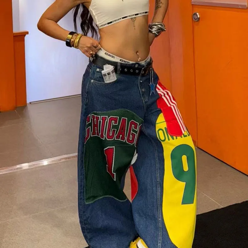 Джинсы с принтом american high - Фотография_3