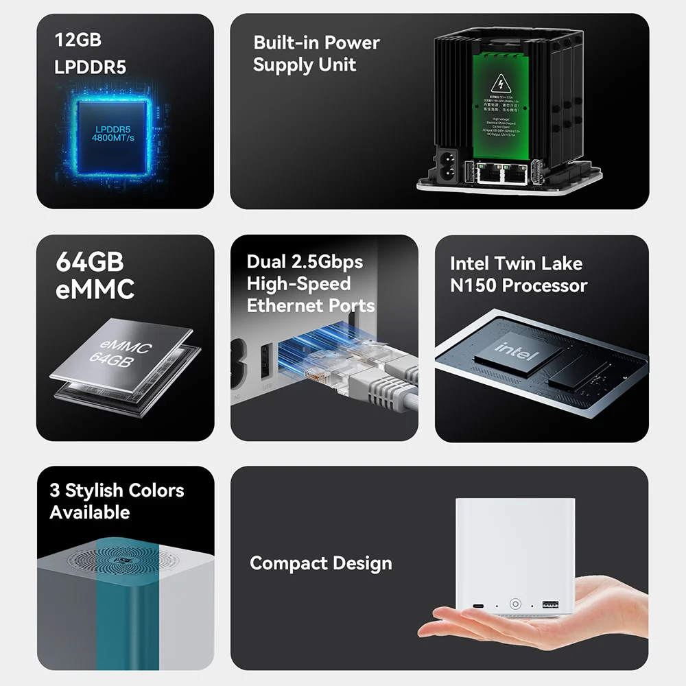 Beelink intel twin lake n150 lpddr5 - Фотография_6