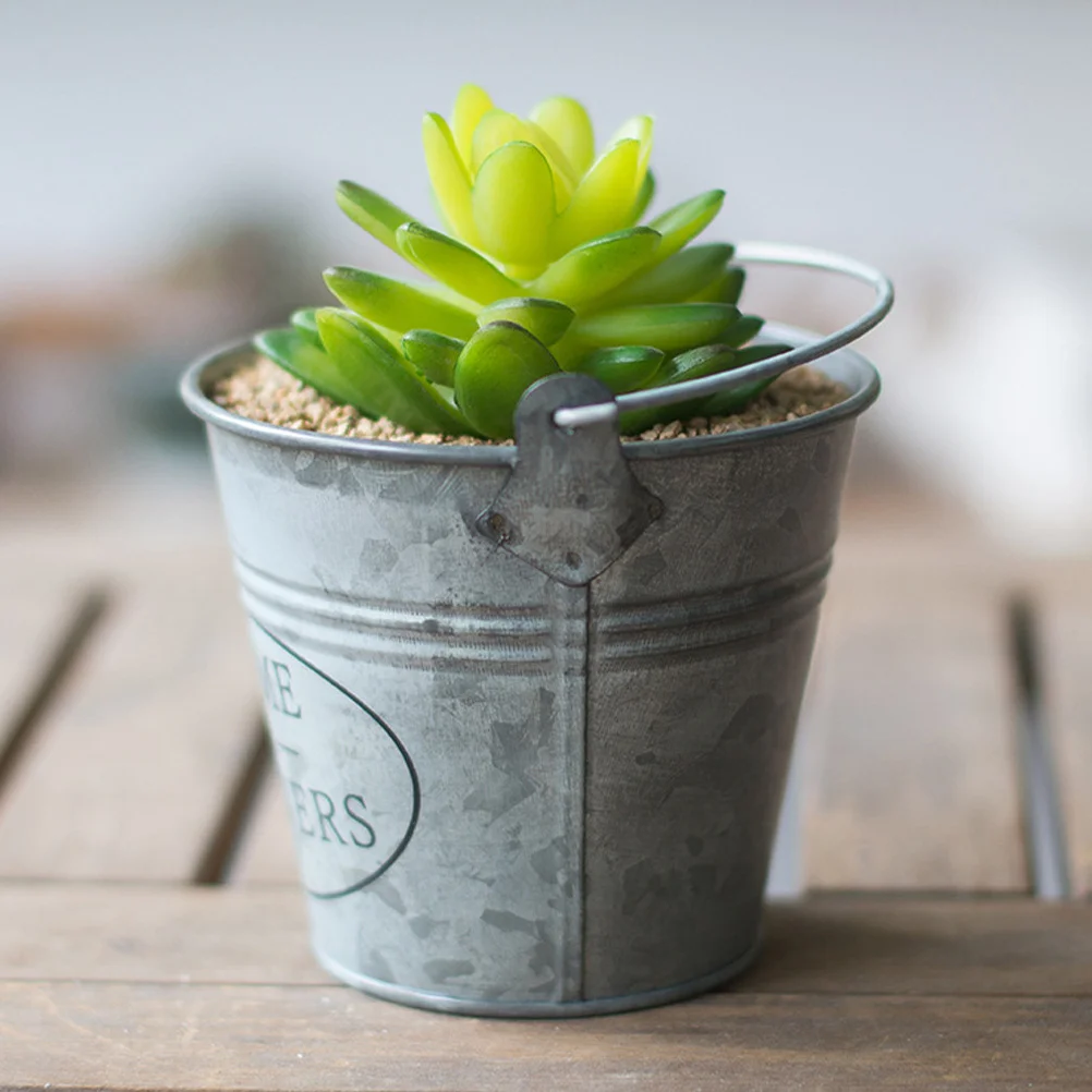 Винтажные железные ведра для цветов
