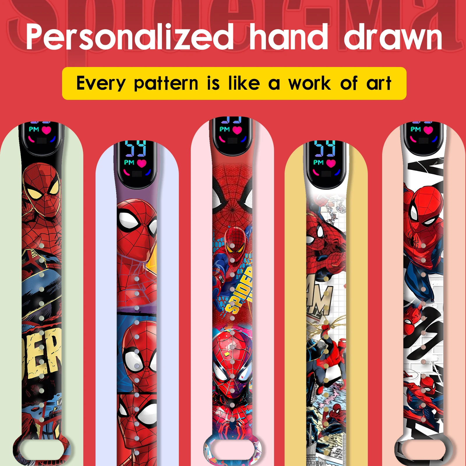 Детские часы-паук с изображением человека-паука диснея - Фотография_3