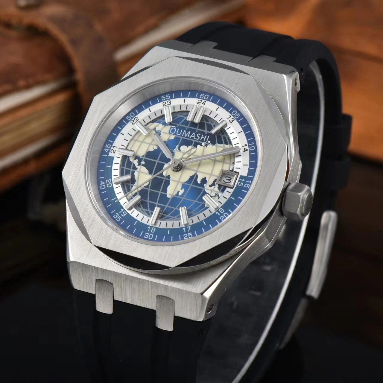 Miyota8215 роскошные часы globe по индивидуальному заказу - Фотография_5