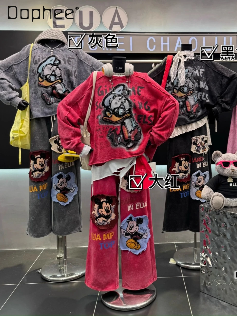 Европейский толстовка с тяжелыми пайетками для женщин